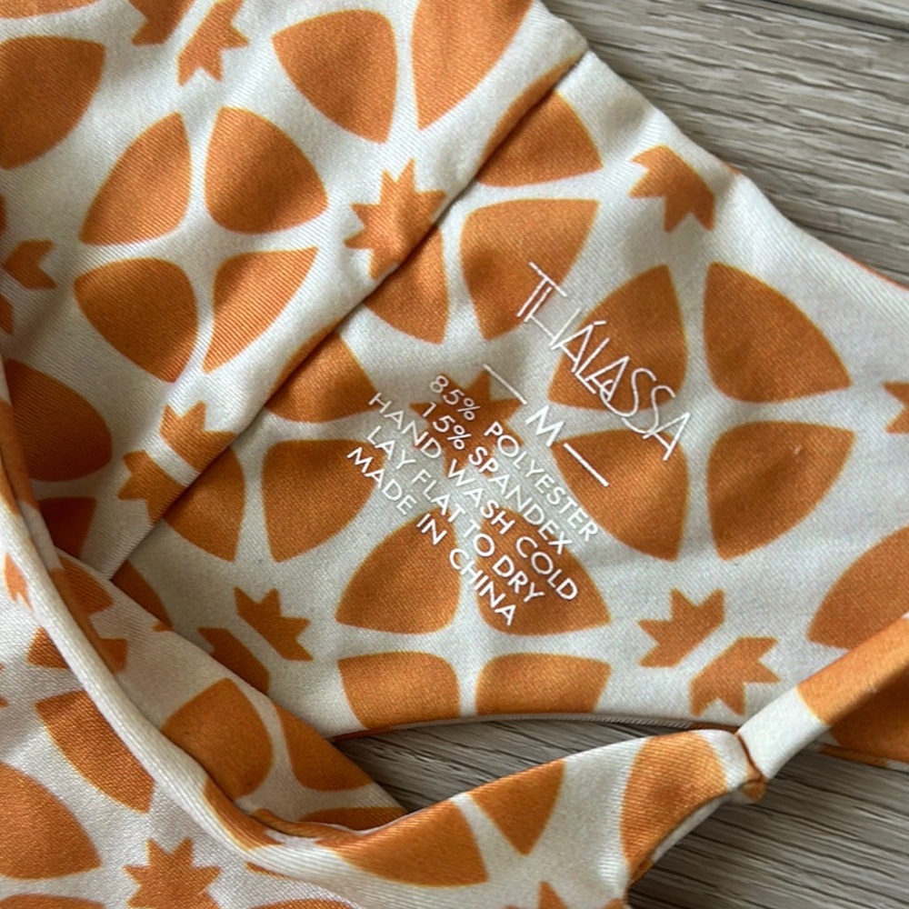 Orange Patterned Bikini Set - image 5